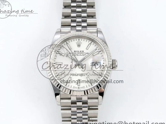 Best AAA Replica Sites Silver 1:1 Steel APF Youthful 904L VR on 126234 Edition 36 DateJust Sitck Best Bracelet Jubilee 1579 SS Dial 0101